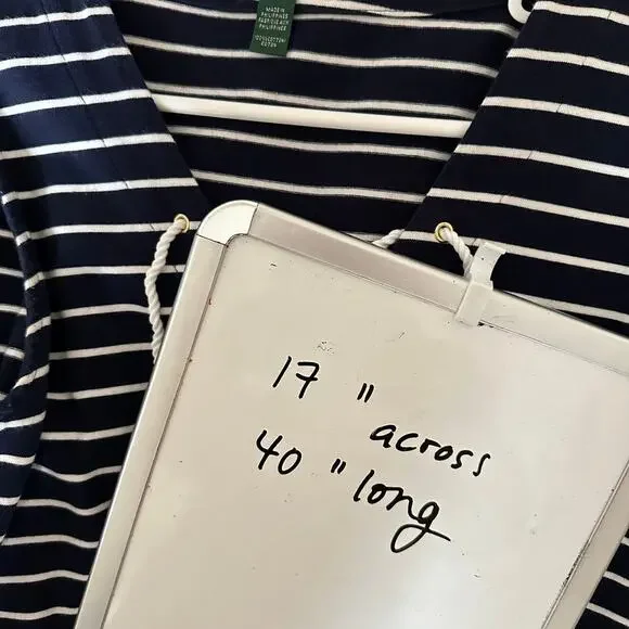 Lauren Ralph Lauren Dress Nautical Stripe Lace Up Sheath Sleeveless Summer MED - Picture 8 of 8